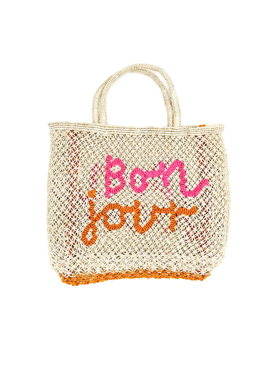 Jute Tote Bon Jour