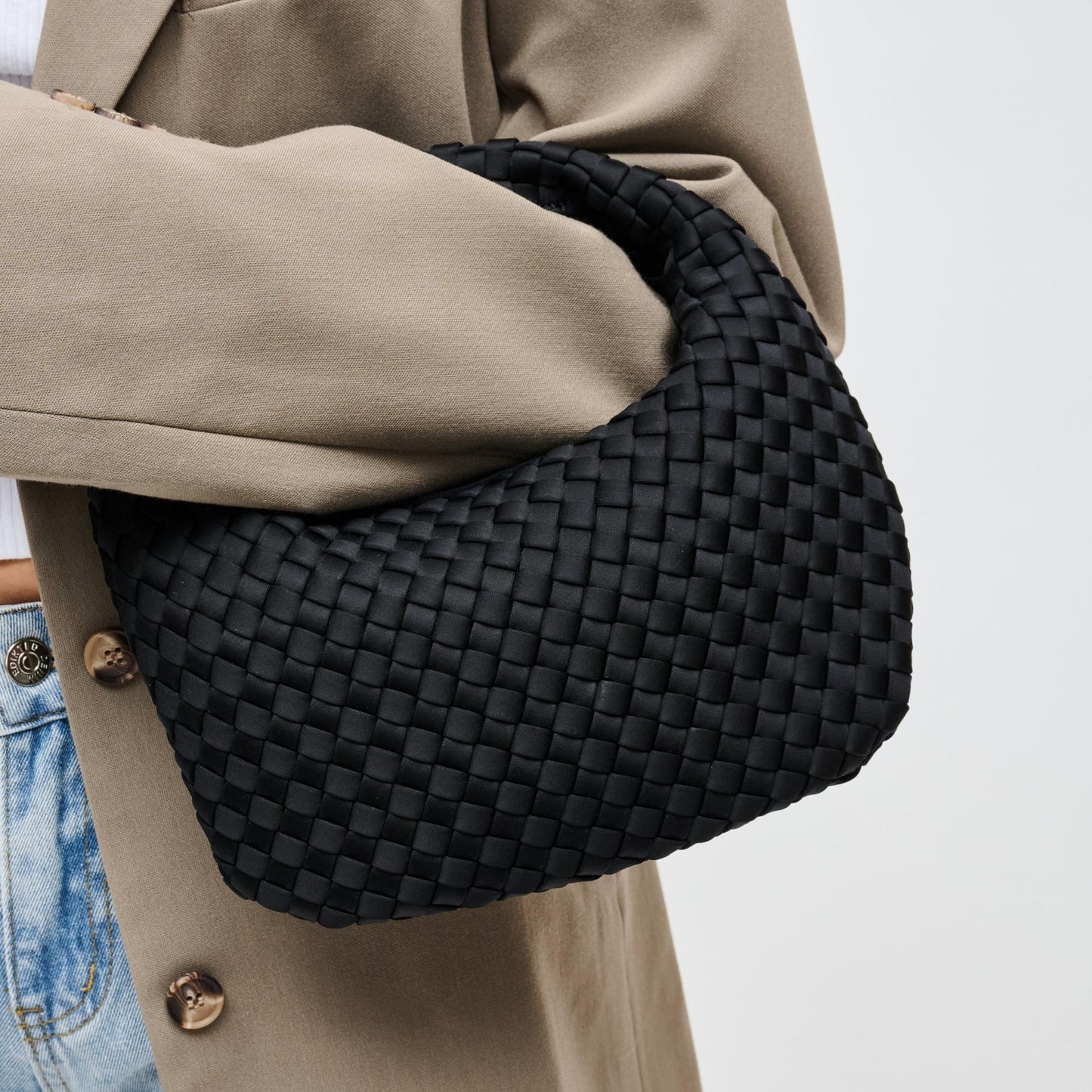 DARE TO DREAM - SMALL WOVEN NEOPRENE CLUTCH