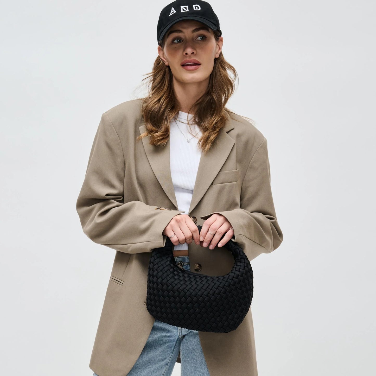 DARE TO DREAM - SMALL WOVEN NEOPRENE CLUTCH
