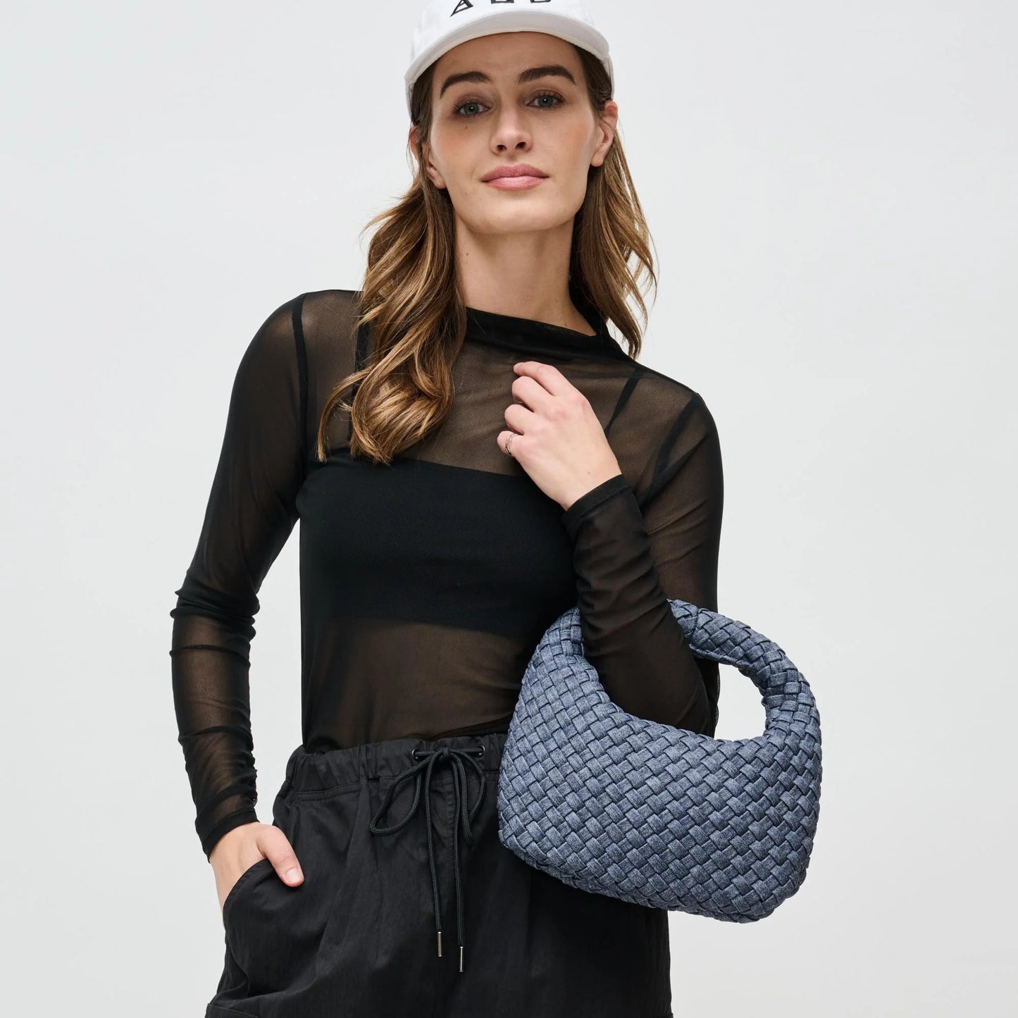 DARE TO DREAM - SMALL WOVEN NEOPRENE CLUTCH