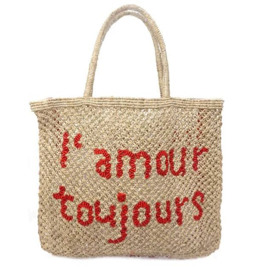 Small Jute Tote i'm Amour Tojours