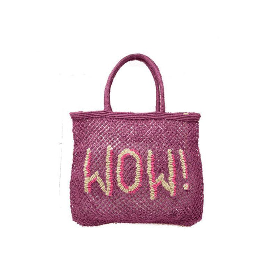 Small Jute Tote Wow