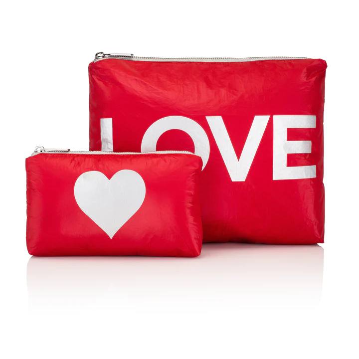 Set de dos - LOVE Red/ Silver