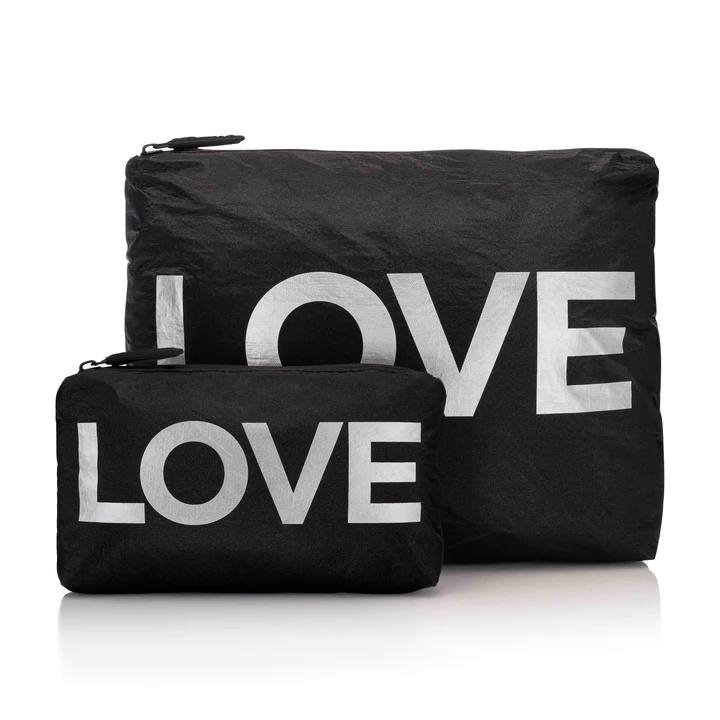 Set de dos - LOVE Black / Silver