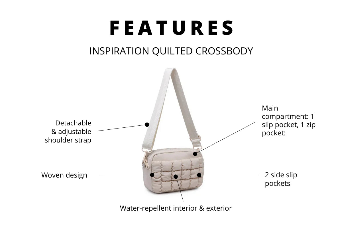 Inspiration - Quilted Nylon Crossbody