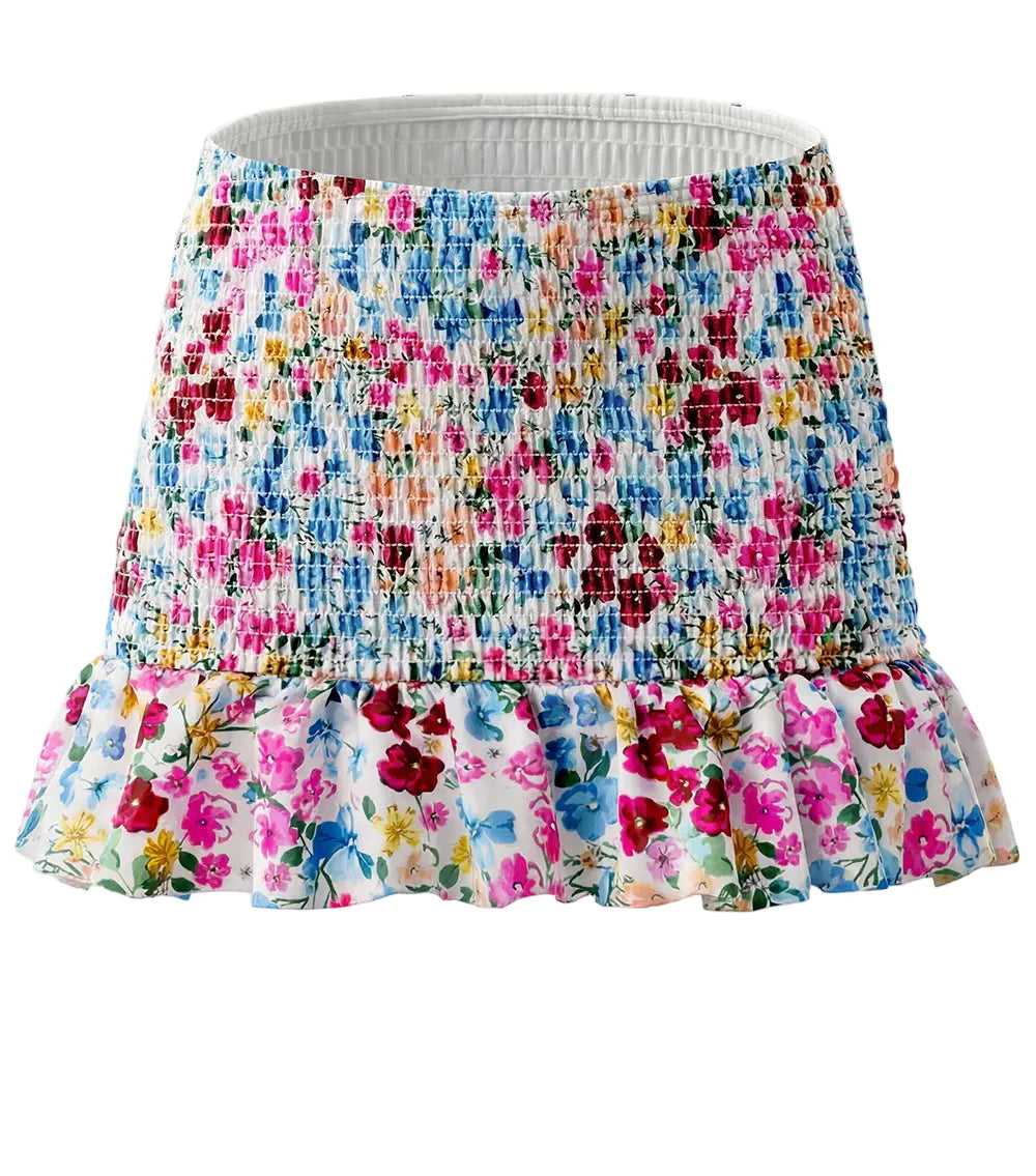 smocked skirt