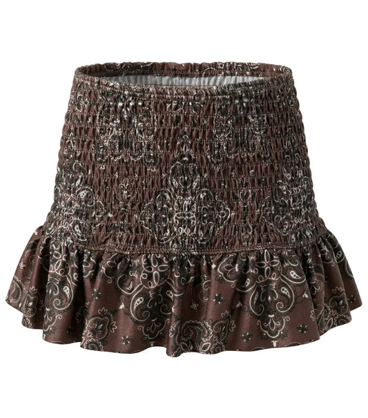 smocked skirt