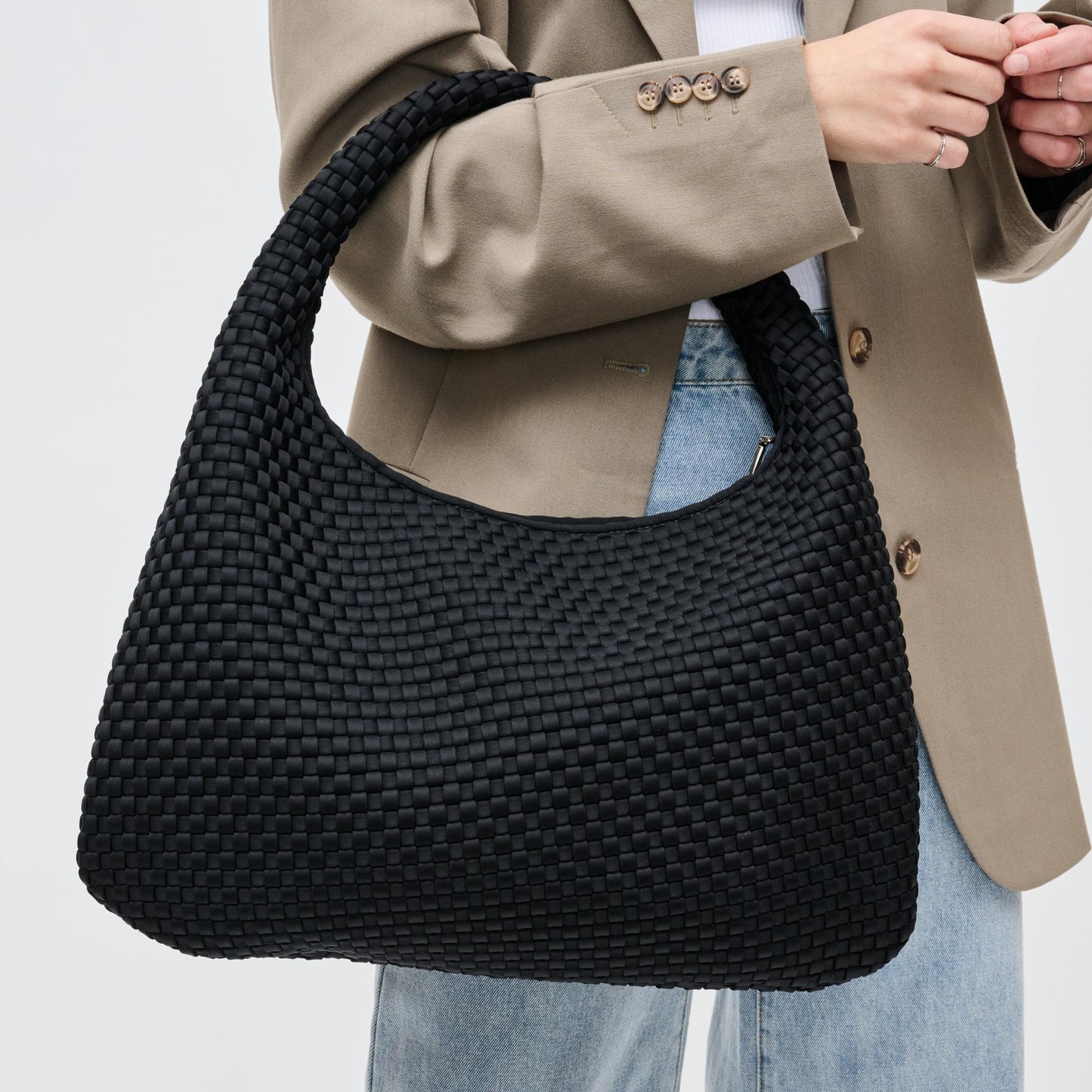 DARE TO DREAM - LARGE WOVEN NEOPRENE HOBO