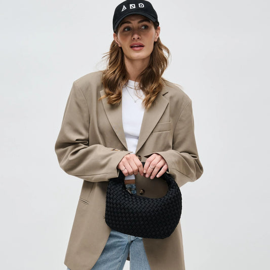 DARE TO DREAM - SMALL WOVEN NEOPRENE CLUTCH