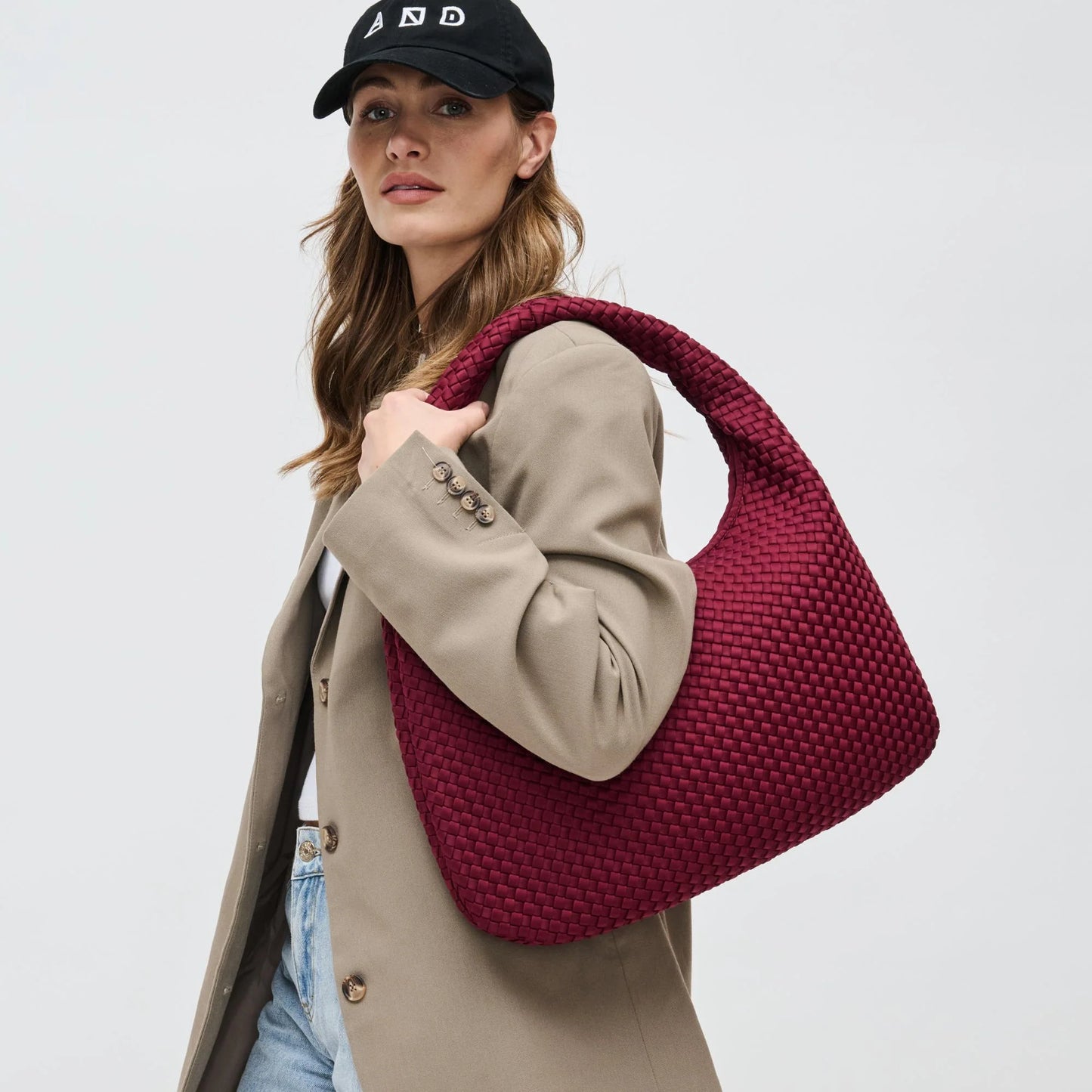 DARE TO DREAM - LARGE WOVEN NEOPRENE HOBO