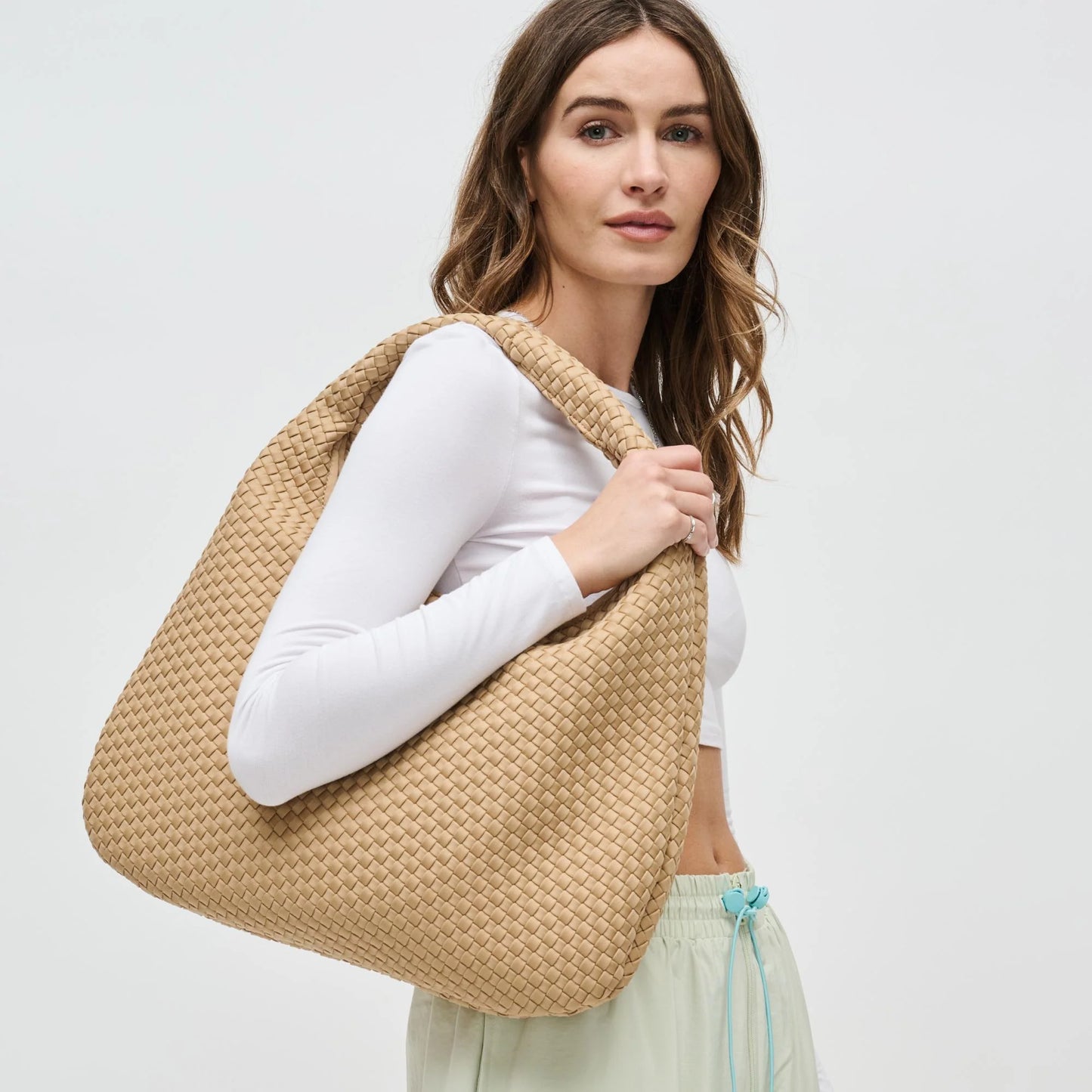 DARE TO DREAM - LARGE WOVEN NEOPRENE HOBO