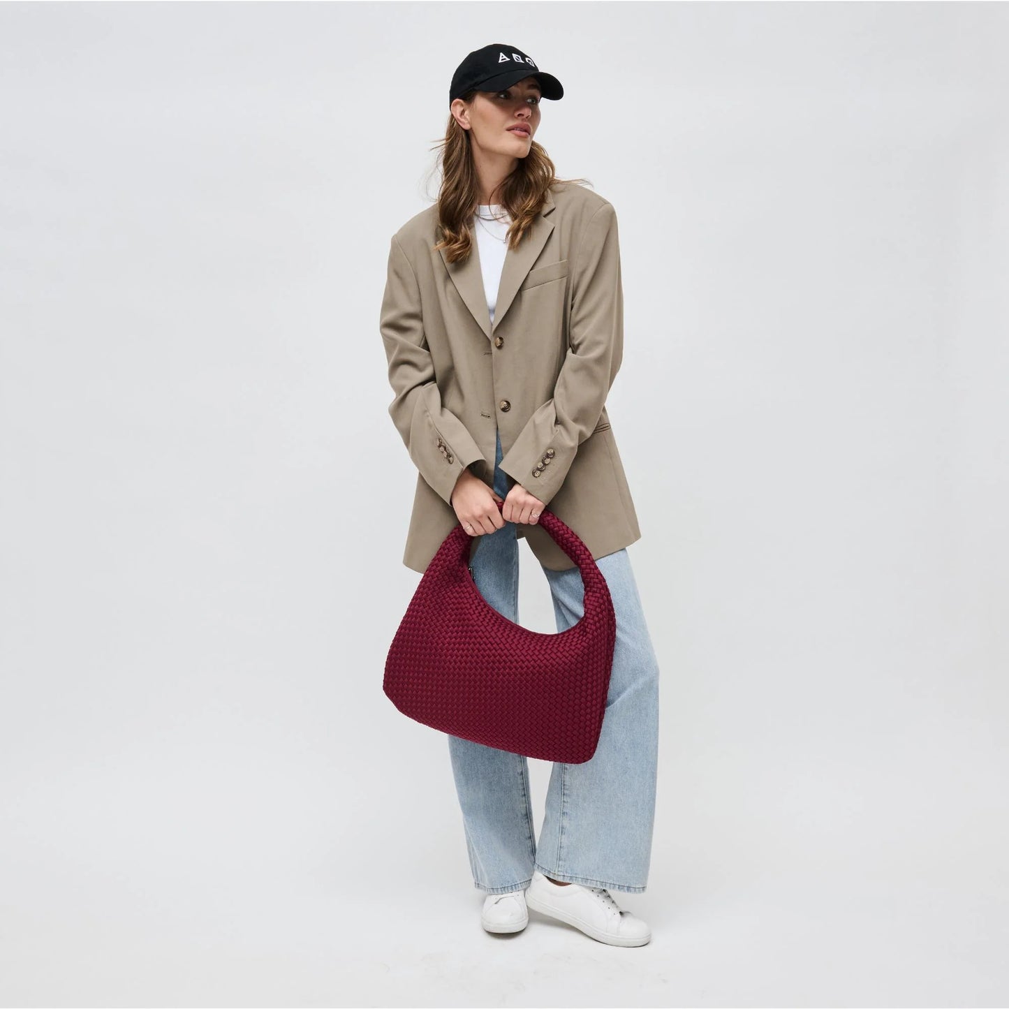 DARE TO DREAM - LARGE WOVEN NEOPRENE HOBO