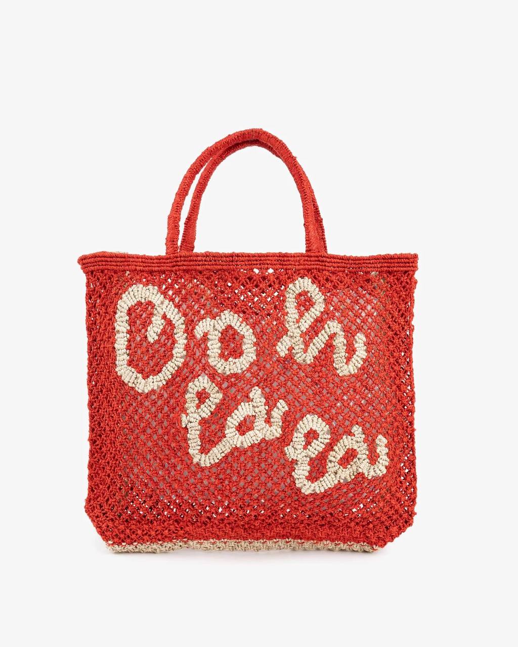 Small Jute Tote Oh la la