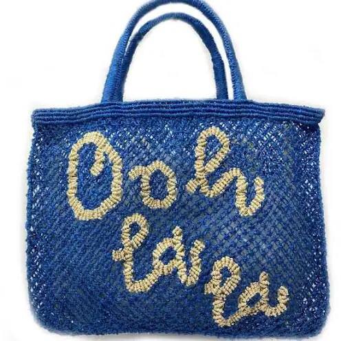 Small Jute Tote Oh la la