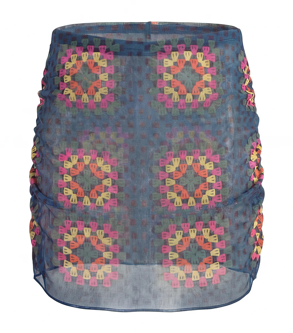 ruched skirt