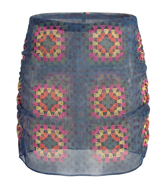 ruched skirt